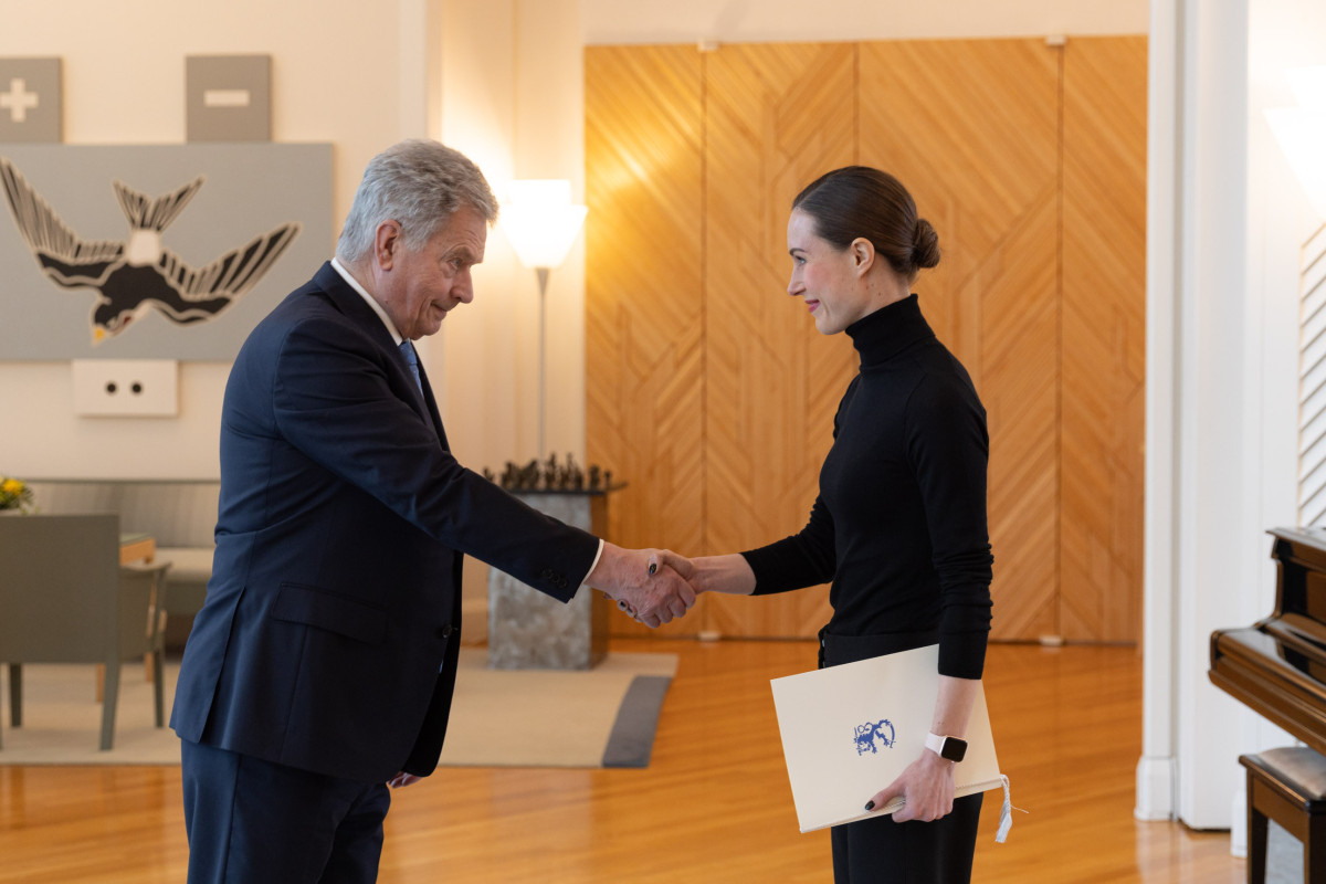 Finlandiya Prezidenti Sauli Niinistö və Baş nazir Sanna Marin