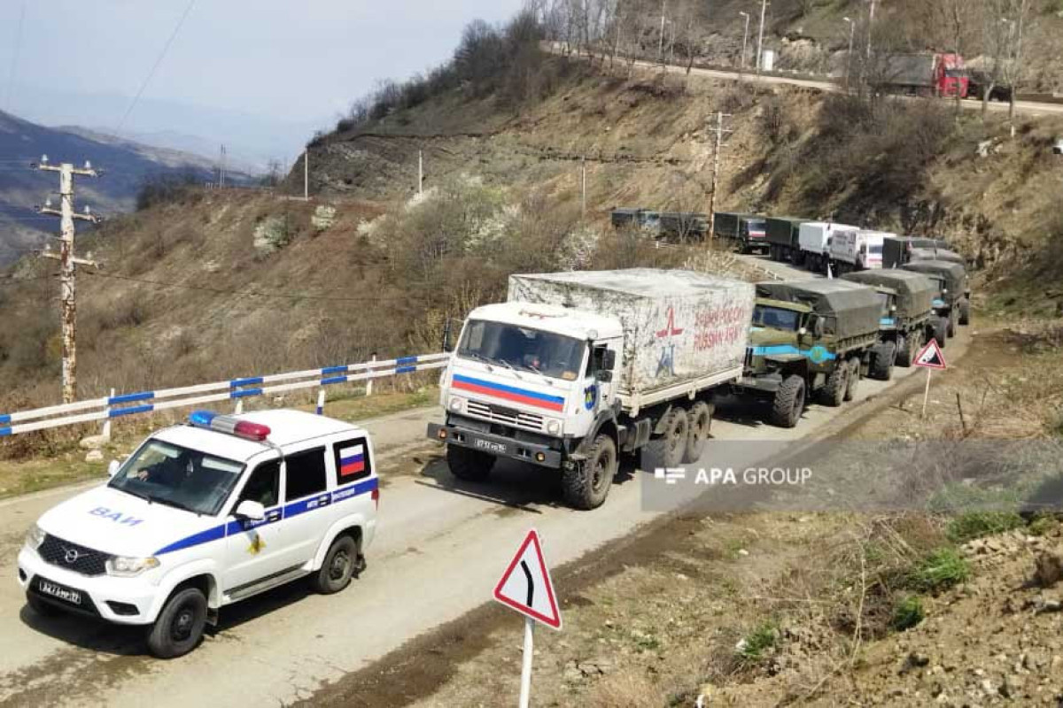 Laçın-Xankəndi yolundan RSK-nın daha bir maşın karvanı keçib - FOTO  - YENİLƏNİB-1 