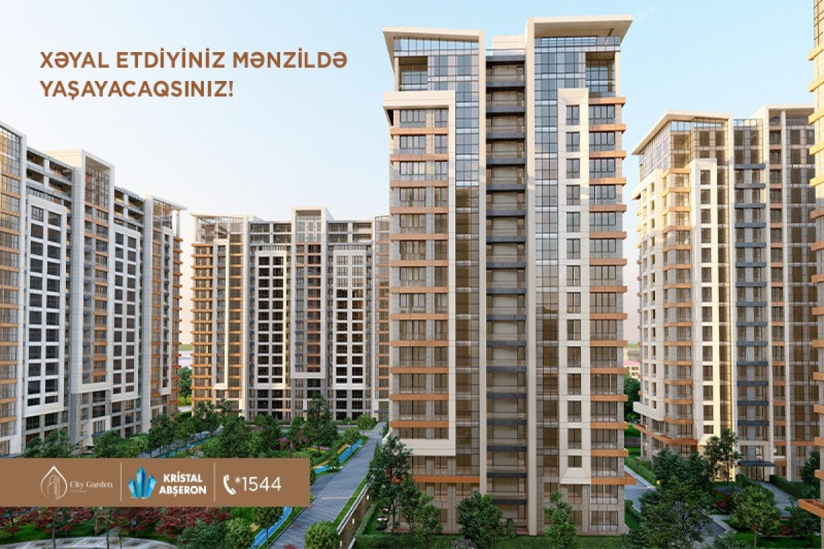 Xəyal etdiyiniz mənzildə yaşayacaqsınız! -  City Garden Narimanov 