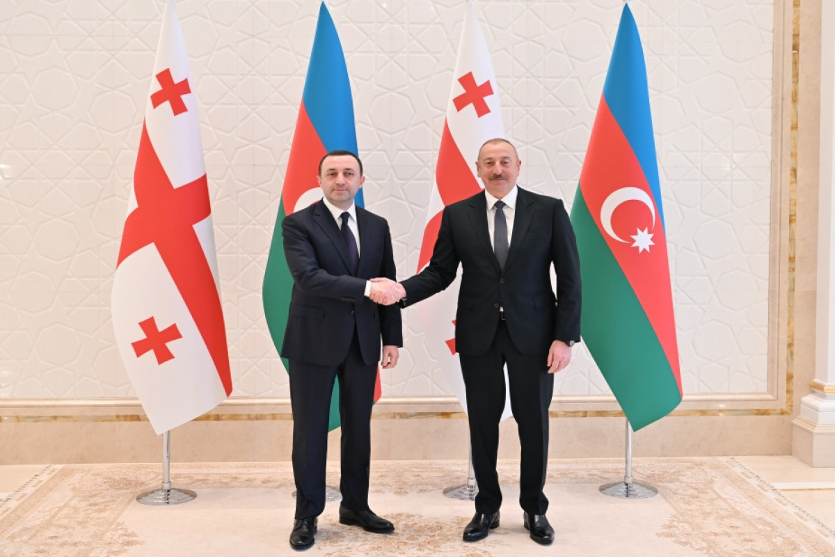 Prime Minister of Georgia Irakli Garibashvili , President of Azerbaijan Ilham Aliyev