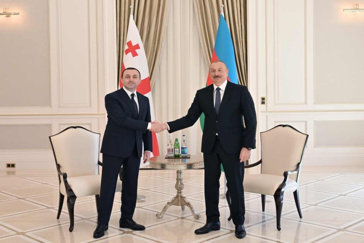 President of Azerbaijan held one-on-one meeting with Prime Minister of Georgia-UPDATED 
