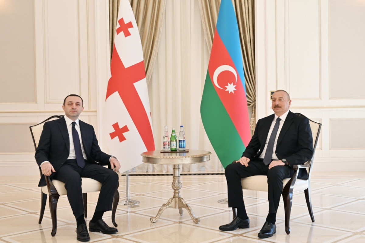 President of Azerbaijan held one-on-one meeting with Prime Minister of Georgia-UPDATED 