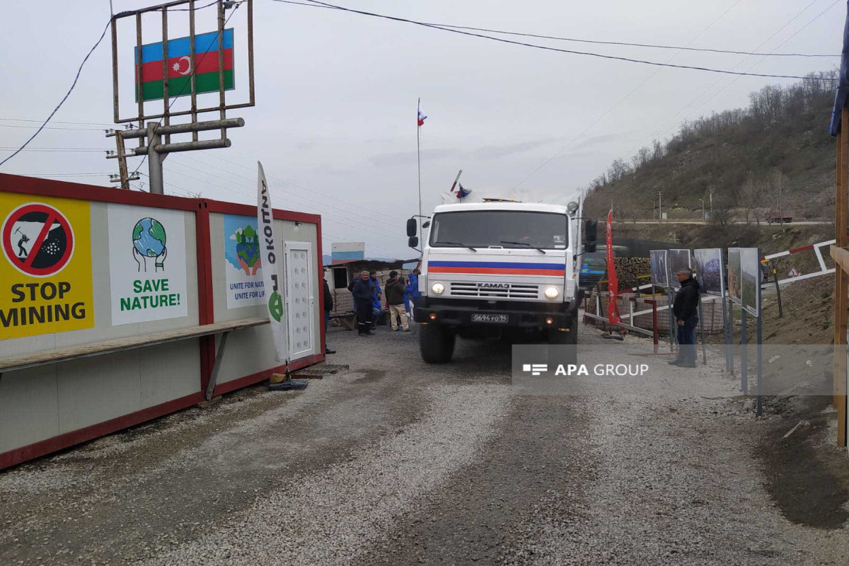 Laçın-Xankəndi yolundan RSK-nın maşın karvanı keçib  - FOTO  - YENİLƏNİB-1 
