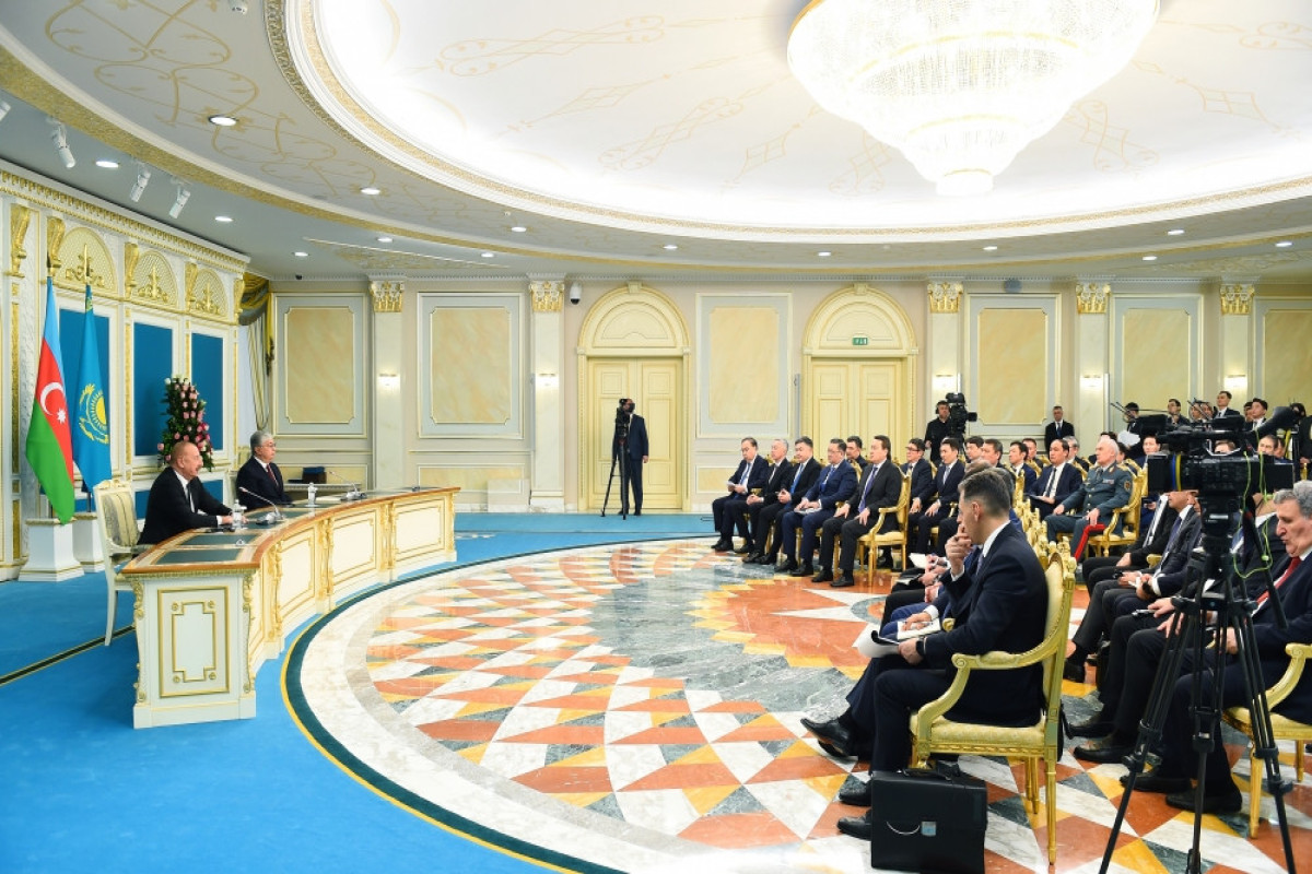 Azərbaycan və Qazaxıstan prezidentləri regional məsələləri müzakirə edib
