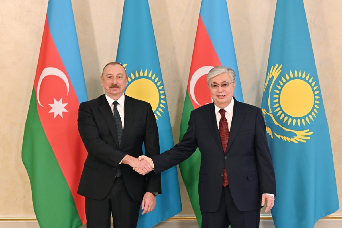 Astanada Prezident İlham Əliyevin şərəfinə rəsmi qəbul təşkil edilib