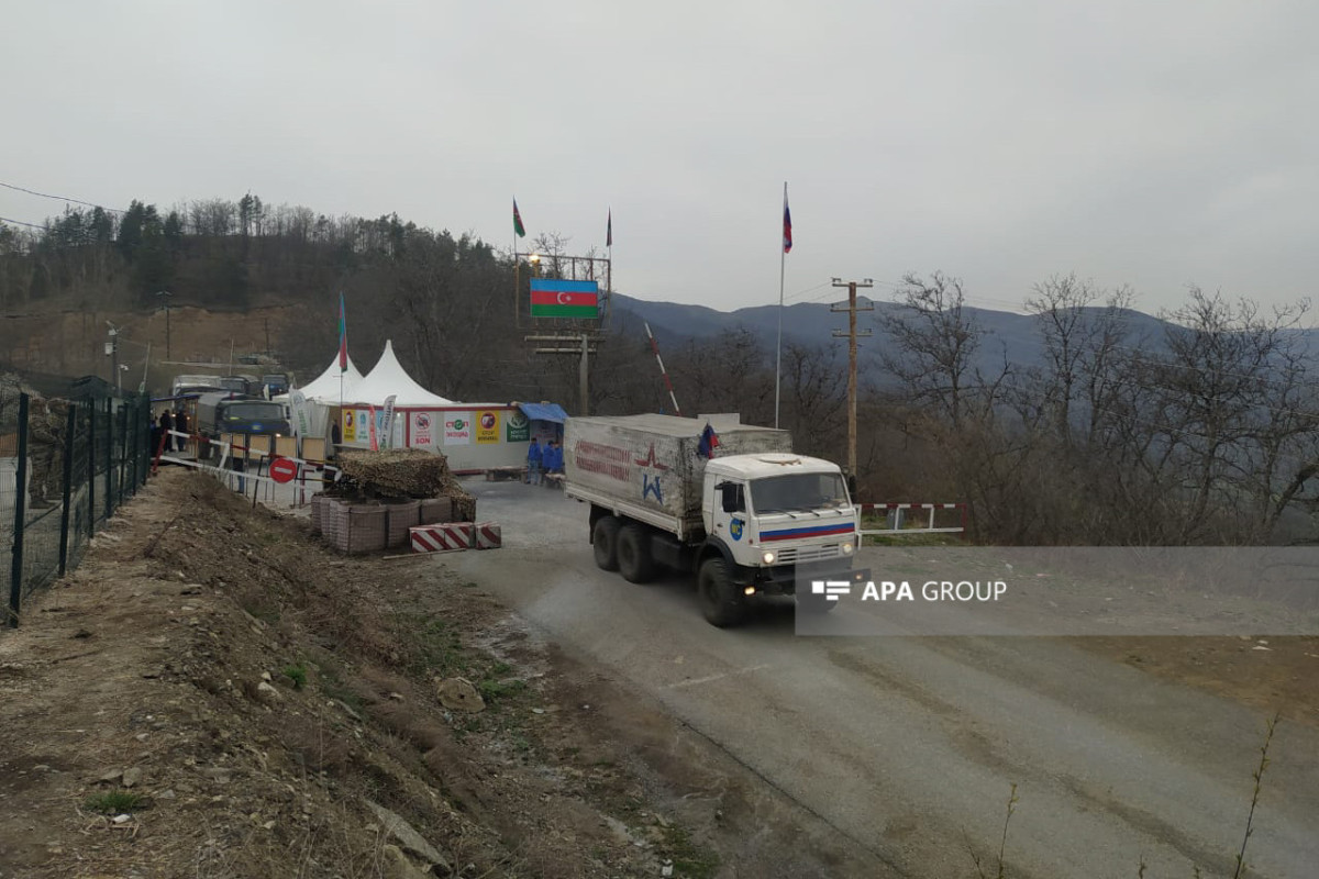 Laçın-Xankəndi yolundan RSK-nın daha bir maşın karvanı keçib - FOTO  - YENİLƏNİB-1 