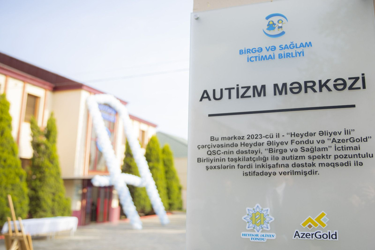 Heydər Əliyev Fondunun təşəbbüsü, “AzerGold”un dəstəyilə  Gəncədə Autizm Mərkəzi istifadəyə verilib - FOTO 