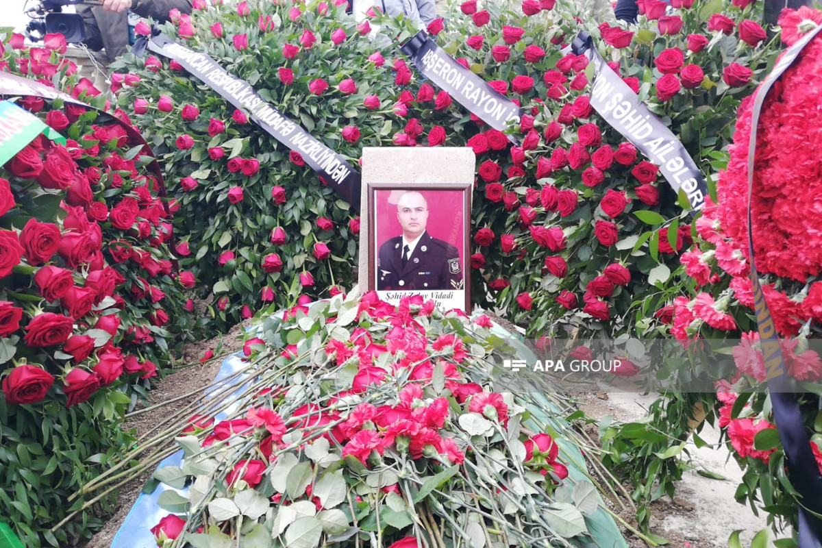 Şəhid hərbçi Vidadi Zalovla vida mərasimi