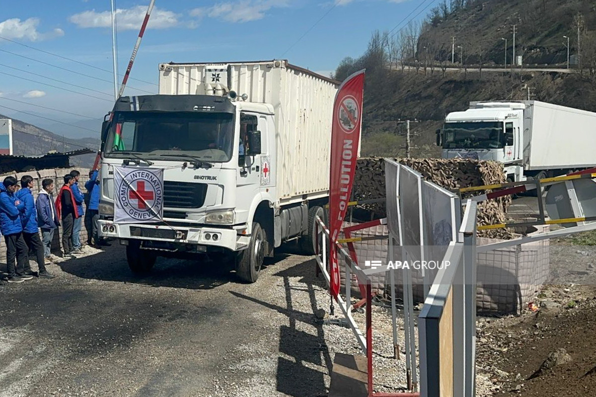 Laçın-Xankəndi yolundan BQXK-nın 5 avtomobili keçid edib - FOTO  - YENİLƏNİB 