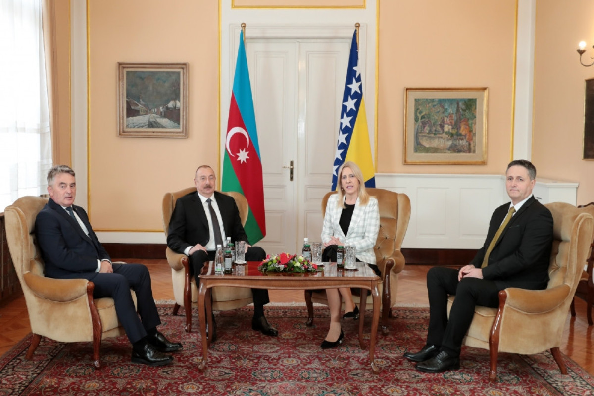 Prezidentin Bosniya və Herseqovina Rəyasət Heyətinin Sədri ilə görüşü olub - YENİLƏNİB 