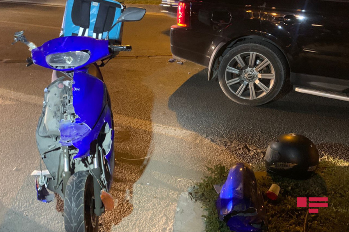 Bakıda qadını motosiklet vurub