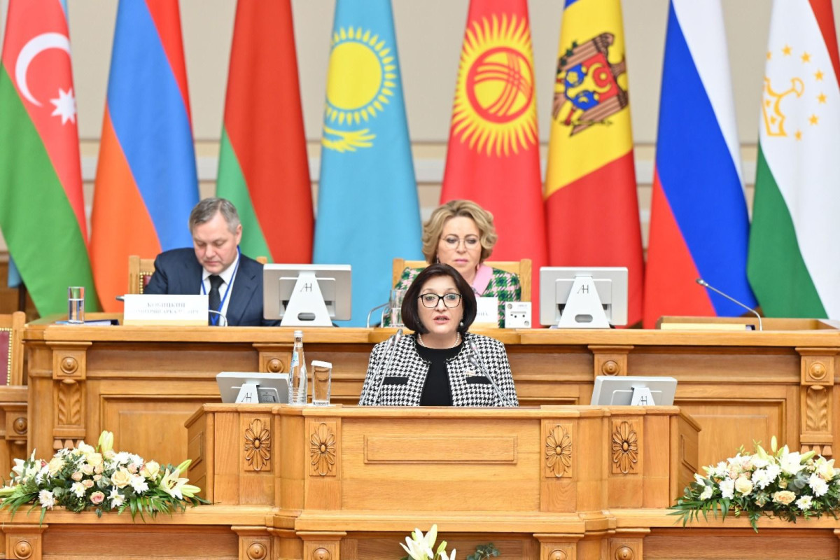 Chair of Azerbaijani Parliament speaks of Armenian military and political provocations at CIS IPA 55th Plenum