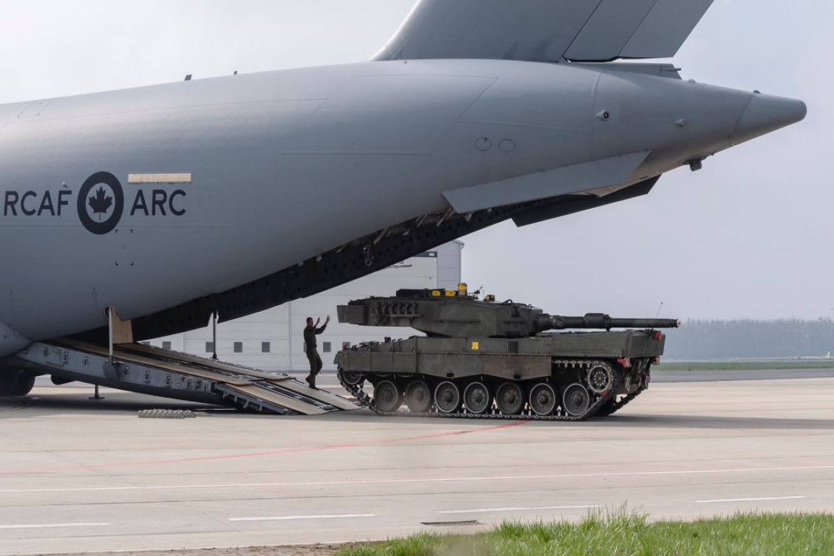 Kanadanın Ukraynaya verdiyi “Leopard” tankları Polşaya çatdırılıb