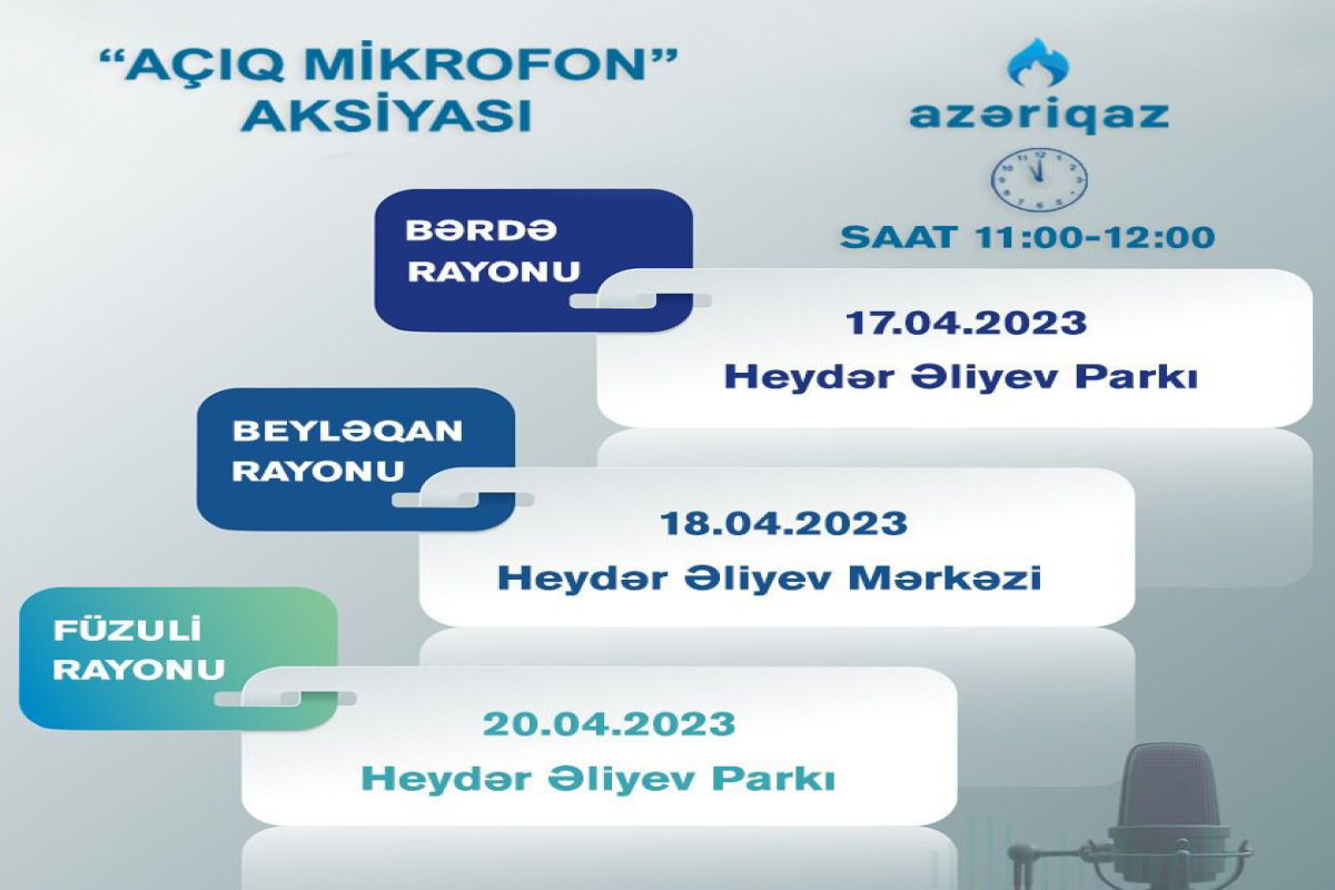"Azəriqaz"-ın "Açıq mikrofon" aksiyası davam edir