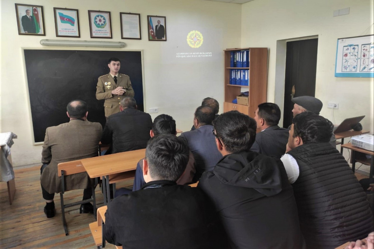 Fövqəladə hallarda davranış qaydaları ilə bağlı tədbirlər keçirilib - FOTO 