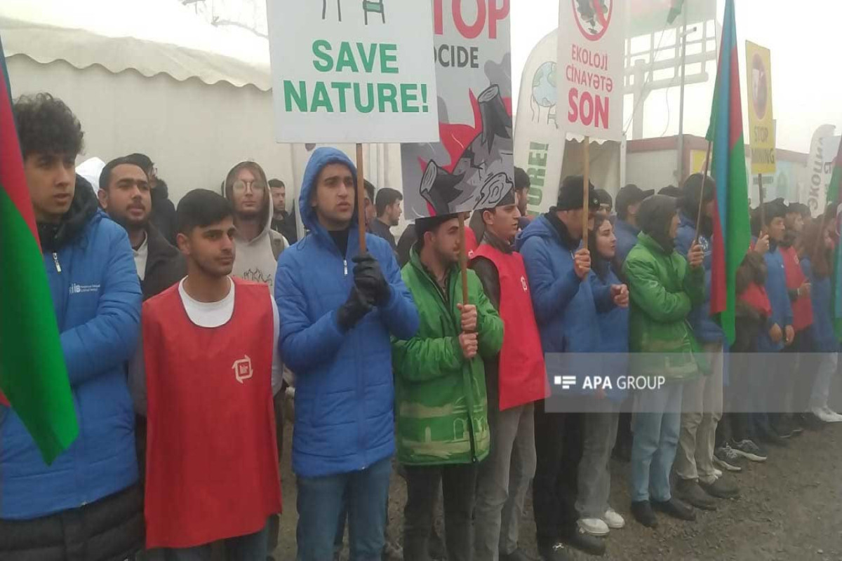 Laçın - Xankəndi yolundakı aksiyada dünya ictimaiyyətinə çağırış edilib - FOTO 