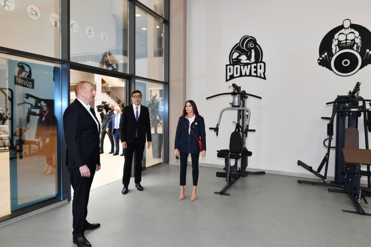 Prezident Neftçala Olimpiya İdman Kompleksinin açılışında iştirak edib - FOTO  - YENİLƏNİB 