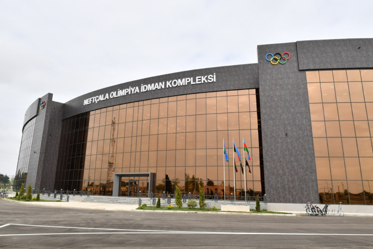 Prezident Neftçala Olimpiya İdman Kompleksinin açılışında iştirak edib - FOTO  - YENİLƏNİB 