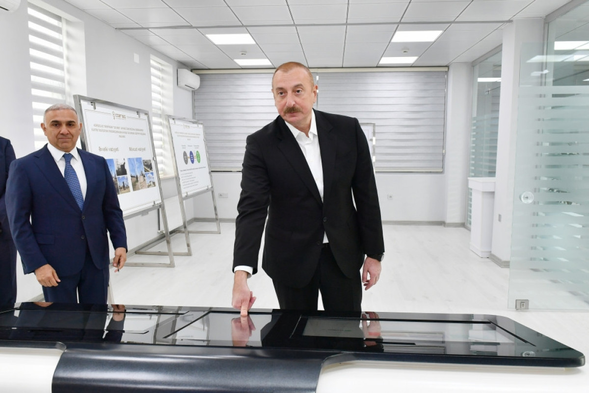Prezident “Azərişıq” ASC-nin Salyan Rəqəmsal İdarəetmə Mərkəzinin açılışını edib - YENİLƏNİB 