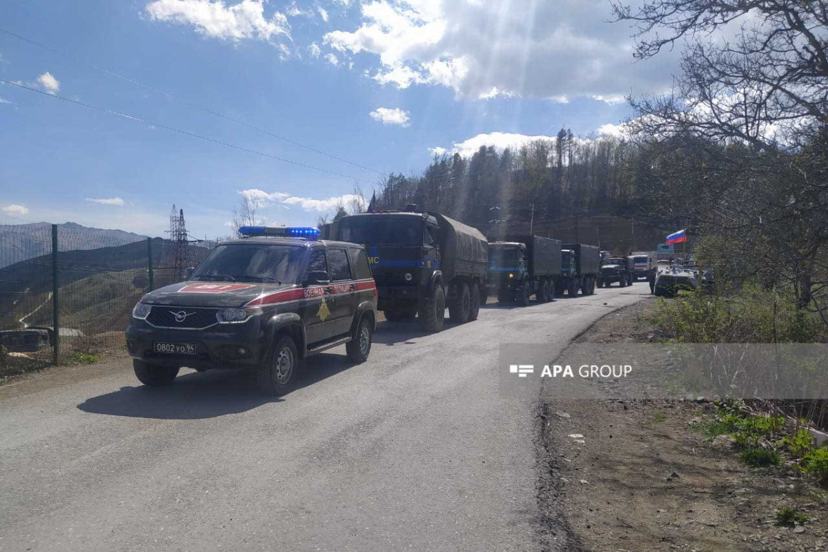 Laçın-Xankəndi yolundan RSK-nın maşın karvanı keçib - FOTO  - YENİLƏNİB 