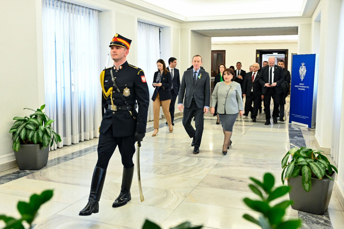 Sahibə Qafarova Polşa Senatının sədri ilə görüşüb