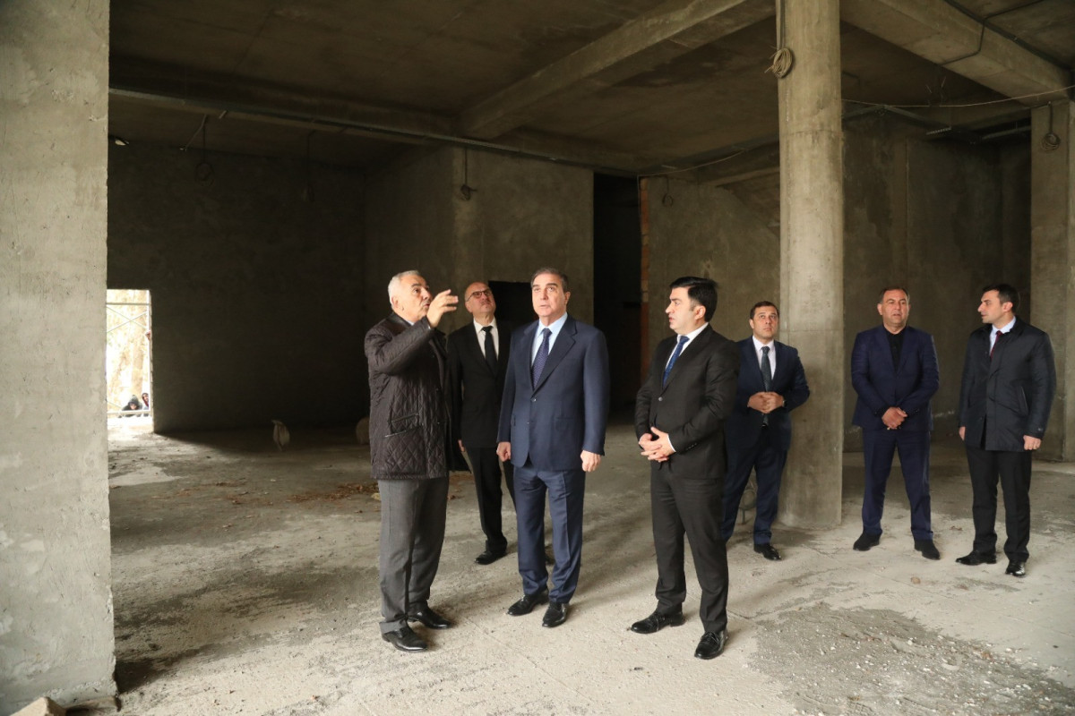 Gəncədə Kiçik və Orta Biznes evi inşa edilir - FOTO 