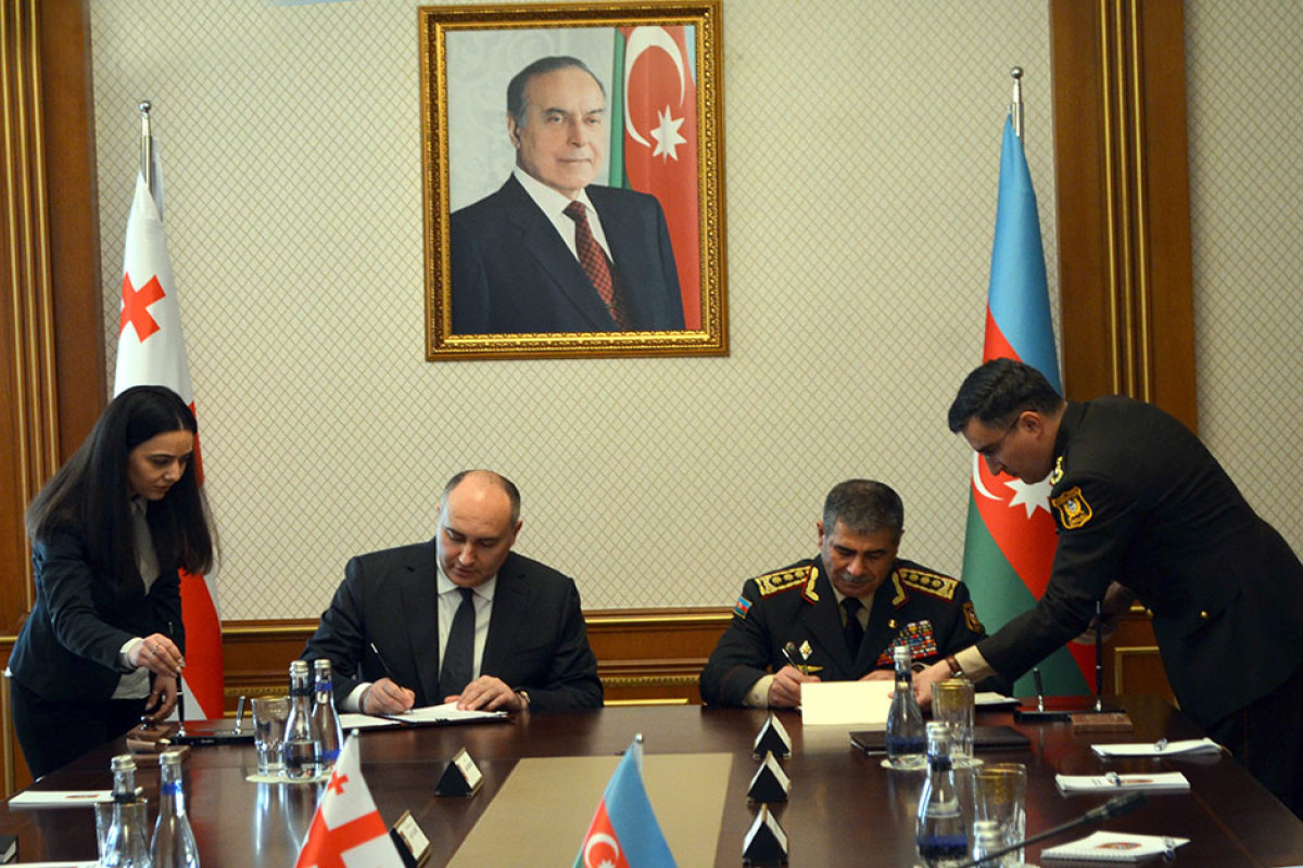 Defense cooperation agreement signed between Azerbaijan and Georgia-UPDATED -VIDEO 