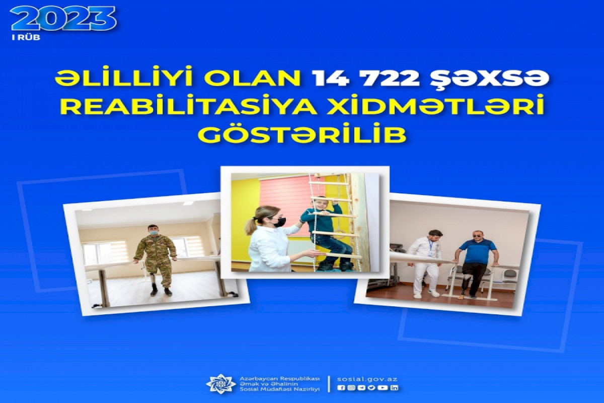 Əlilliyi olan 15 minə yaxın şəxsə reabilitasiya xidmətləri göstərilib