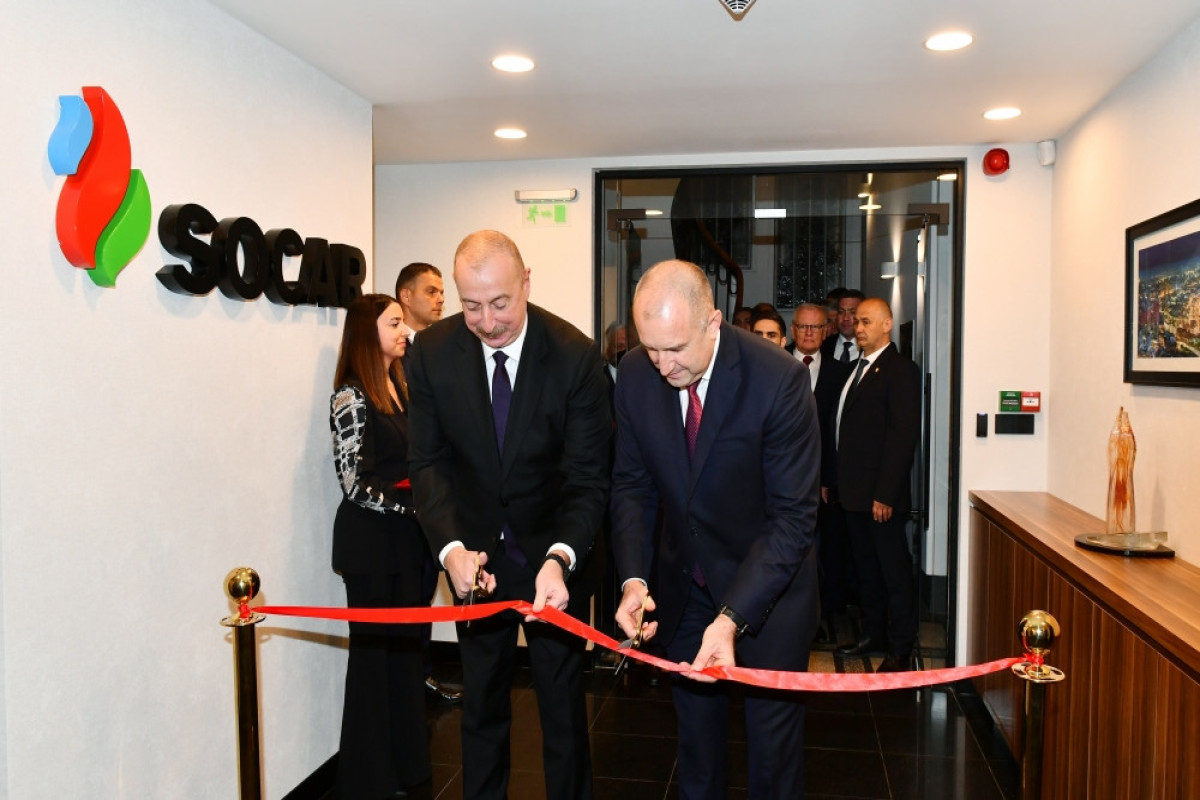 Sofiyada SOCAR-ın Bolqarıstandakı ofisinin açılışı olub, Azərbaycan və Bolqarıstan prezidentləri mərasimdə iştirak edib - YENİLƏNİB 