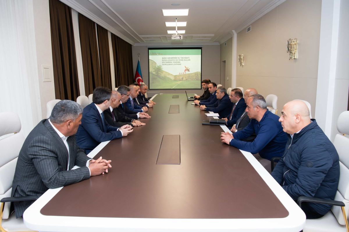 Şuşa və Laçında su təchizatı ilə bağlı layihələr nəzərdən keçirilib