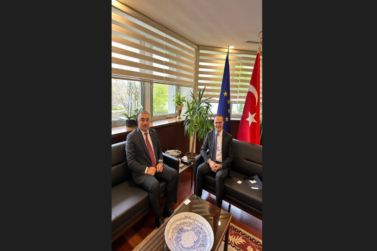 Azərbaycanın Türkiyədəki səfiri Çavuşoğlunun müavini ilə görüşüb