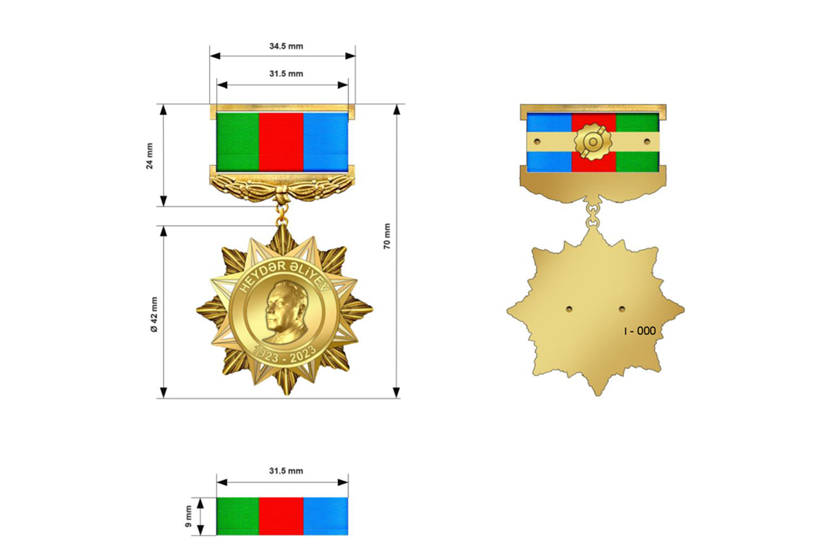 “Heydər Əliyevin 100 illiyi” yubiley medalı təsis edilib