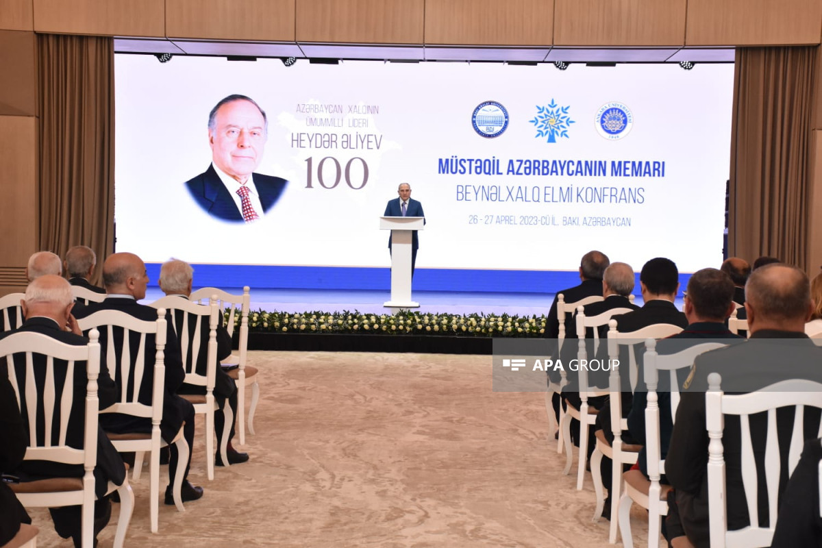 "Müstəqil Azərbaycanın memarı" adlı beynəlxalq elmi konfrans keçirilib  - FOTO 