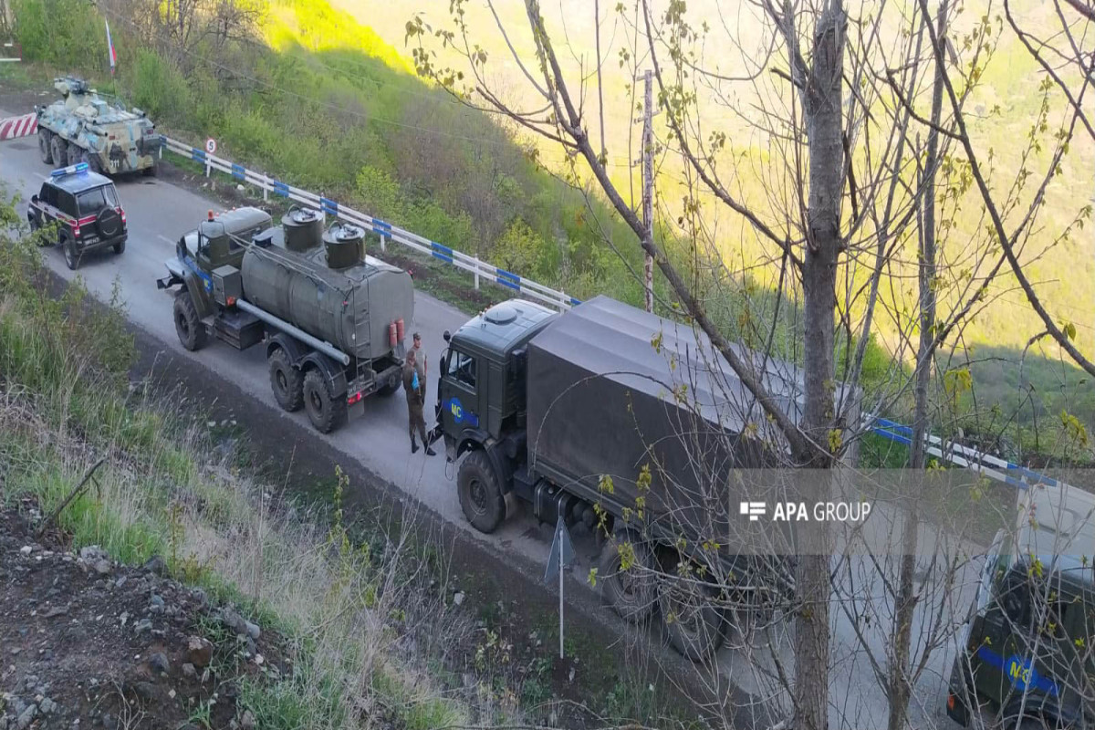 One passenger car, 27 trucks of Russian peacekeepers moved freely through the Lachin-Khankandi road-PHOTO 