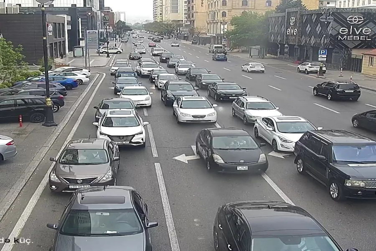 Bakıda sıxlıq müşahidə edilən yollar - SİYAHI 