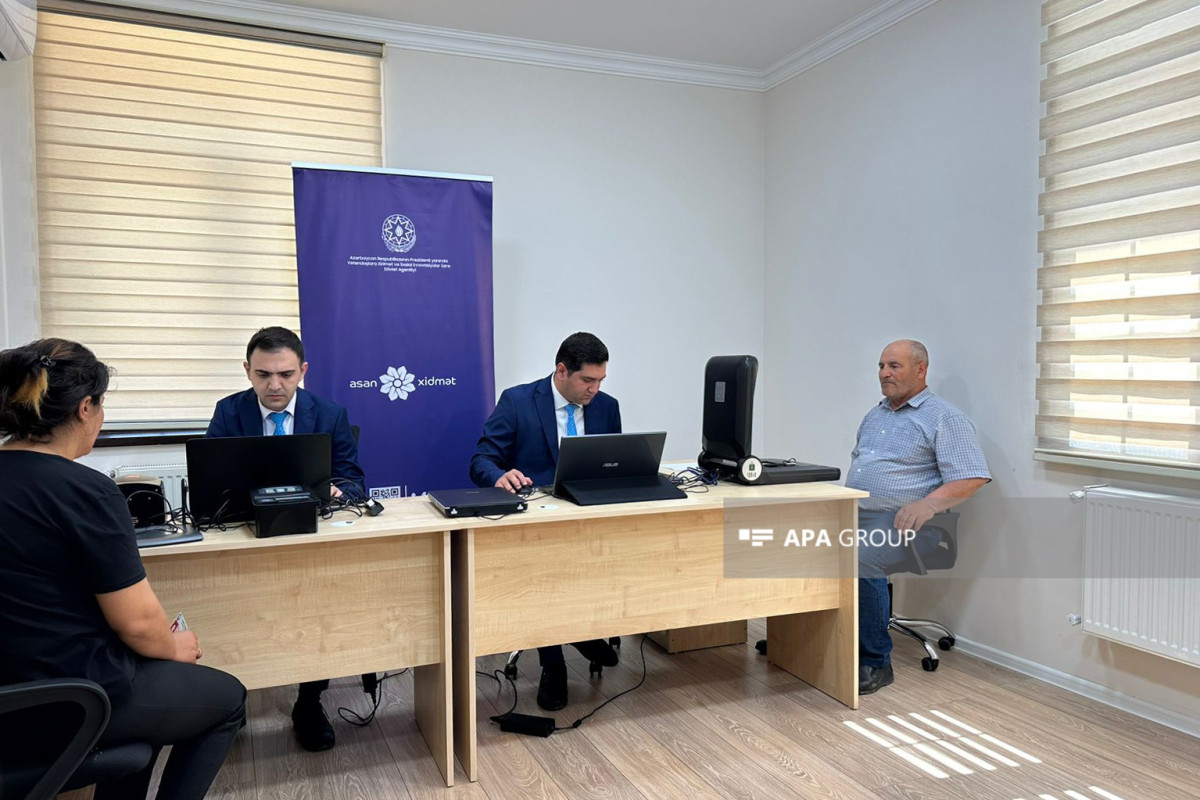 Səyyar ASAN xidmət Talış kəndində xidmət göstərib - FOTO 