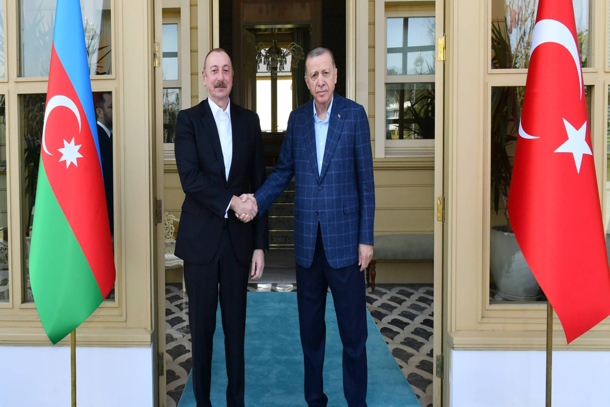 Ilham Aliyev, President of Azerbaijan and Recep Tayyip Erdogan, President of Türkiye