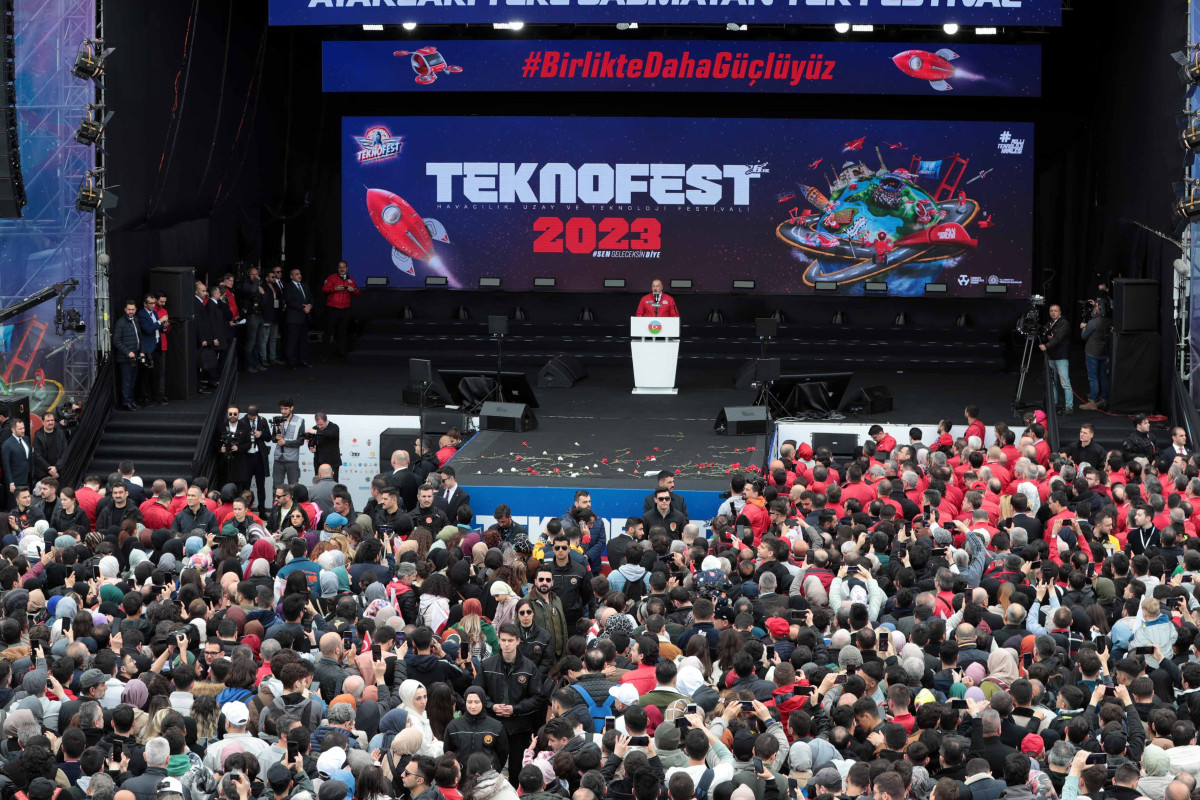 Prezident İlham Əliyev və Prezident Rəcəb Tayyib Ərdoğan İstanbulda “TEKNOFEST” festivalında iştirak ediblər - YENİLƏNİB-2 