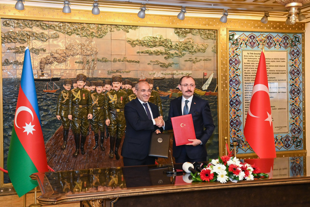 Azərbaycanla Türkiyə arasında “Preferensial Ticarət Sazişi”nə dəyişiklik haqqında Protokol” imzalanıb - FOTO 