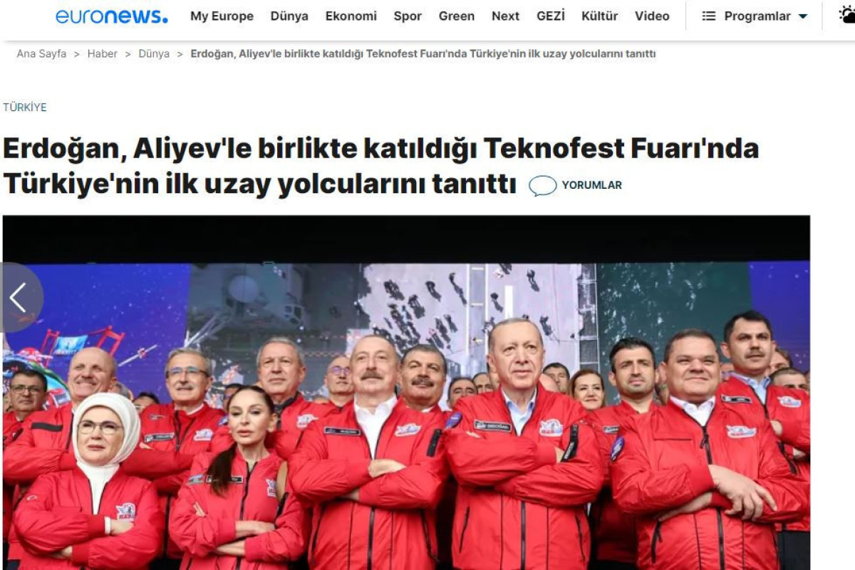 Выступление Президента Ильхама Алиева на TEKNOFEST широко освещалось турецкими СМИ-ФОТО 