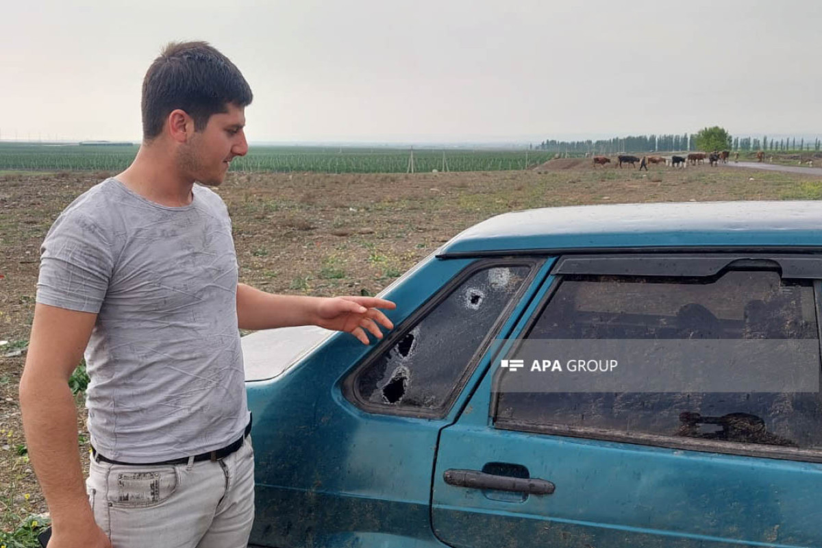 Goranboya dolu düşüb, avtomobillərə ziyan dəyib - FOTO 