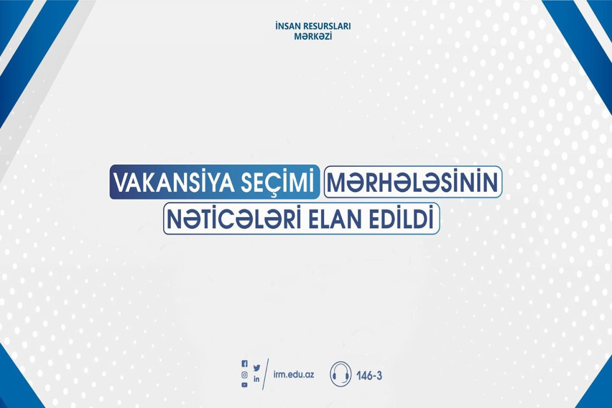 Müəllimlərin vakansiya seçimi mərhələsinin nəticələri elan edilib