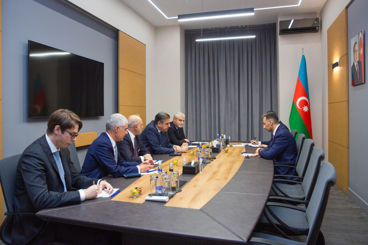 Rəşad Nəbiyev İtaliyanın “Leonardo” şirkətinin direktorlar şurasının sədri ilə görüşüb