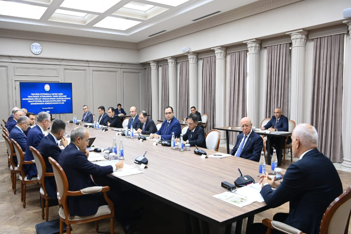 Təhlükə potensiallı obyektlərdə keçirilən monitorinqlərlə bağlı İşçi Qruplar yaradılıb
