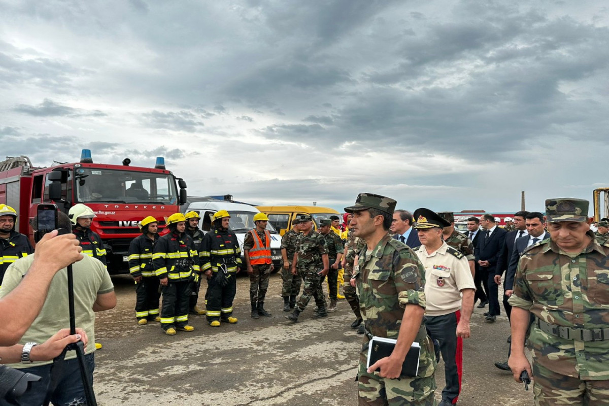 Gəncədə kompleks mülki müdafiə təlimi keçirilib - FOTO 