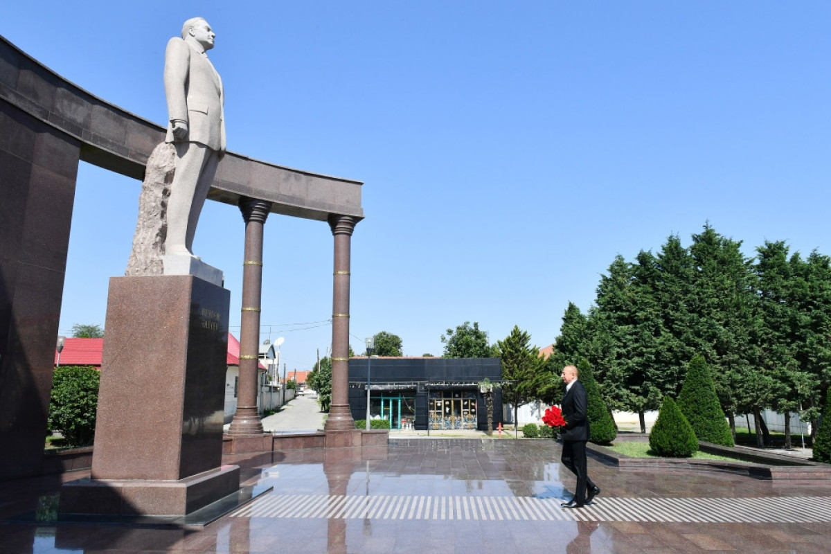 President Ilham Aliyev visited Shamkir district
