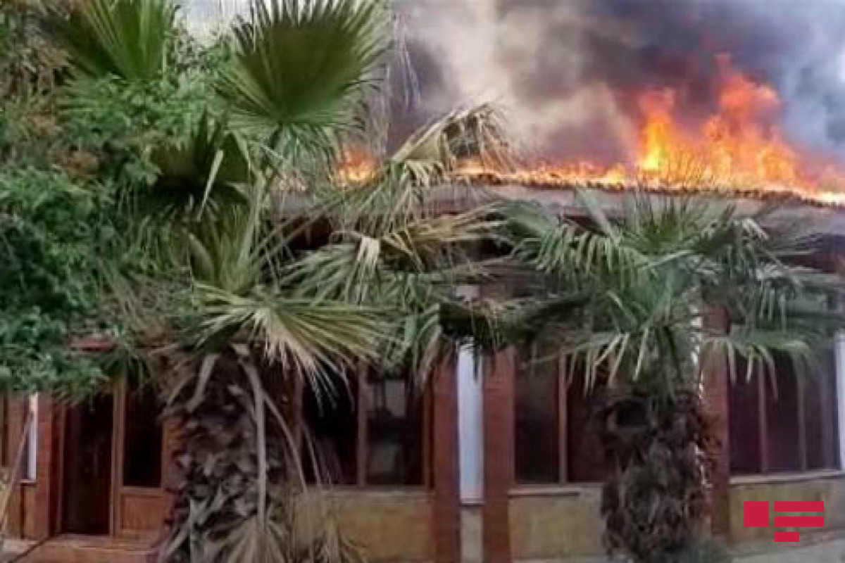 Sumqayıtda restoranda yanğın olub