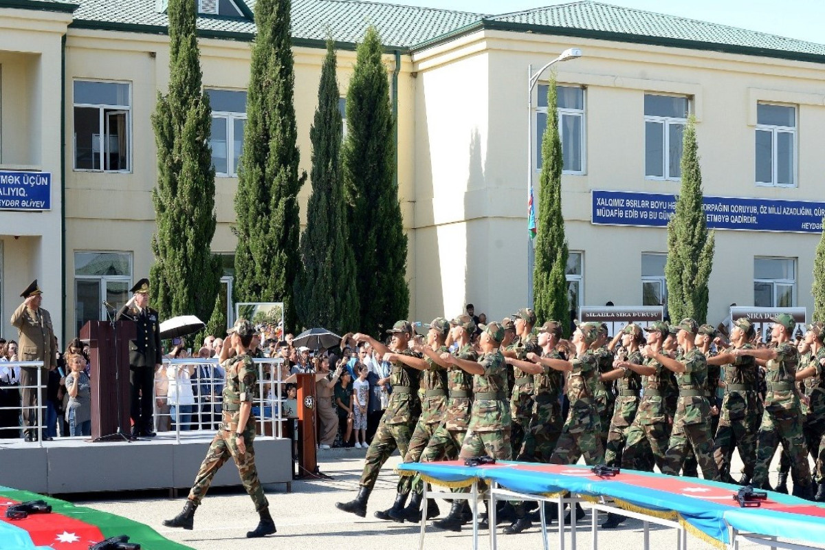 Mülki müdafiə qoşunlarında andiçmə mərasimi keçirilib