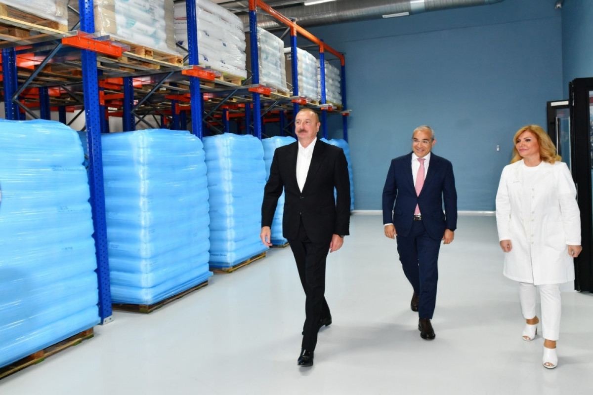 President Ilham Aliyev participated in opening of “Diamed” medicines manufacturing plant in Baku