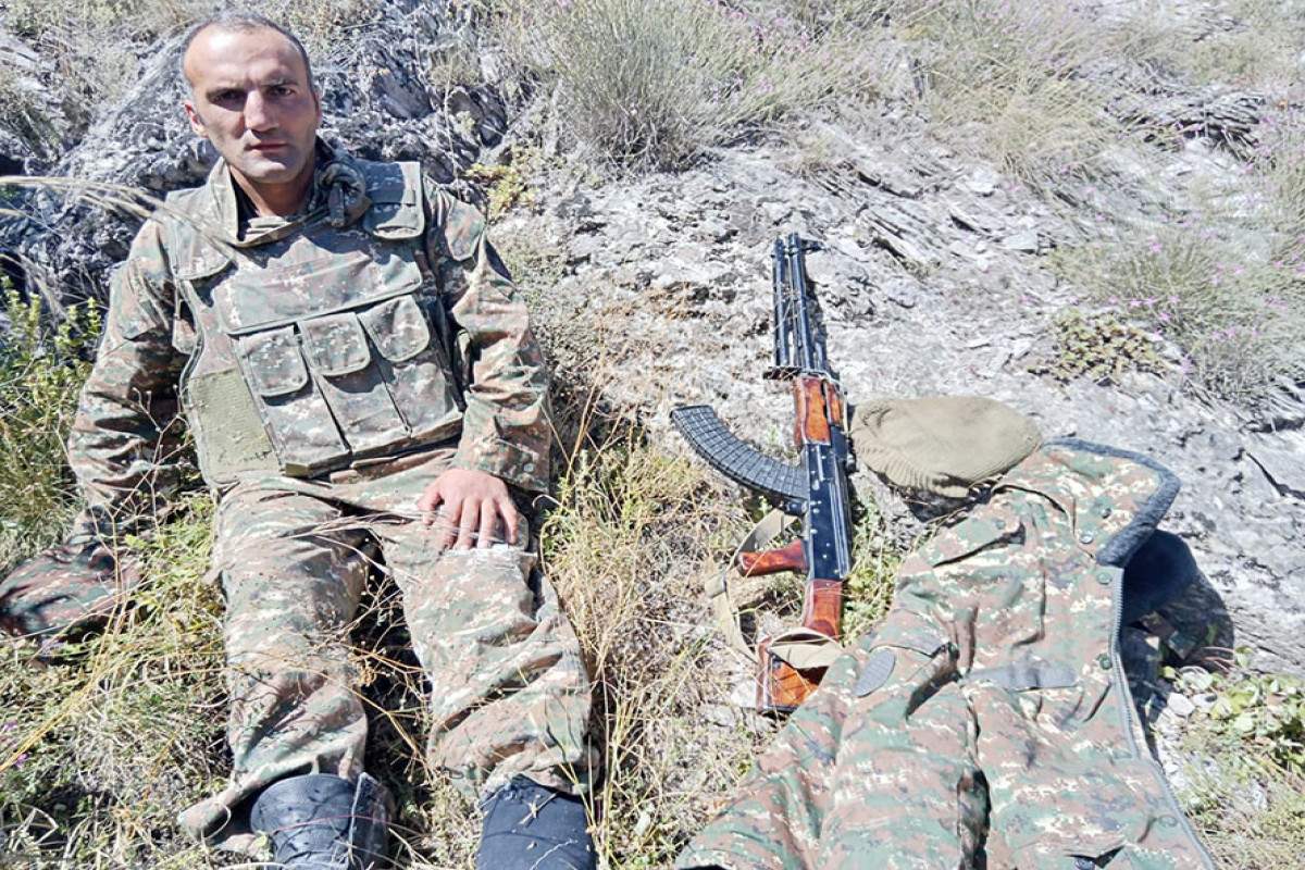 Ermənistan kəşfiyyat-diversiya qrupunun pulemyotla saxlanılan üzvünün şəxsiyyəti müəyyən edilir - FOTO 